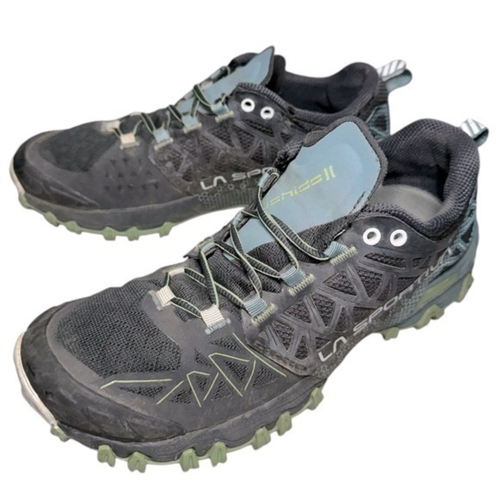 La Sportiva Women’s Size 7 Carbon Gray Mist Green Bushido II GTX Hiking Shoes